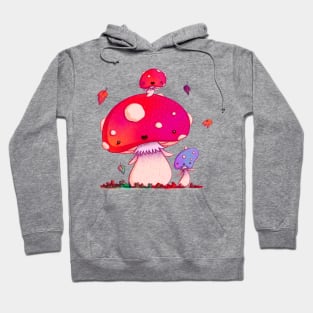 Woodland Mushroom Family Hoodie